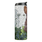 Kaninchen in einem Kohl-Patch Thermosbecher (Nach links gedreht)