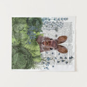 Kaninchen in einem Kohl-Patch Wandteppich (Vorderseite (Horizontal))