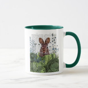 Kaninchen in einem Kohl-Pflaster Tasse