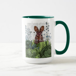 Kaninchen in einem Kohl-Pflaster Tasse