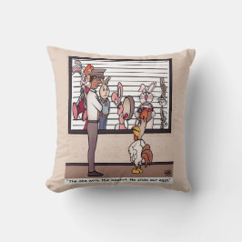 Kaninchen in einem Lineup-Kissen Kissen