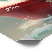 Kaninchen in einem Personalisierten Kinderzimmer d Poster (Ecke)