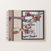 Kaninchen in einem Puzzle aus Lineup (Horizontal)