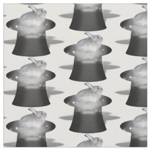 Kaninchen in einem Zauberhut Stoff