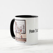 Kaninchen in einer Combo-Tasse Tasse (Vorderseite Links)