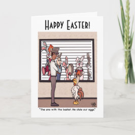 Kaninchen in einer Lineup-Grußkarte Karte