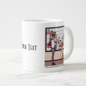 Kaninchen in einer Lineup-Tasse Jumbo-Tasse (Vorderseite Rechts)