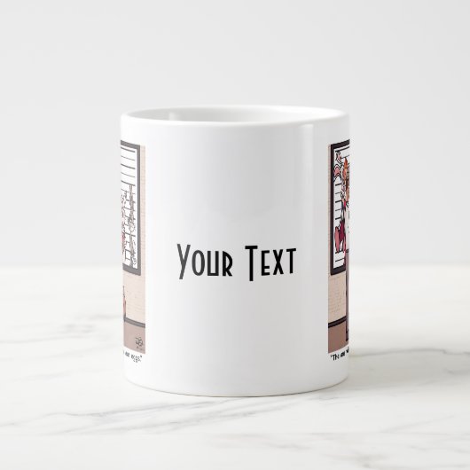 Kaninchen in einer Lineup-Tasse Jumbo-Tasse (Vorderseite)