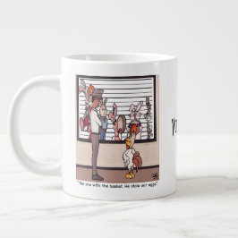 Kaninchen in einer Lineup-Tasse Jumbo-Tasse