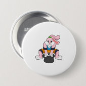 Kaninchen in Fitness mit Dumbell.PNG Button (Vorne & Hinten)