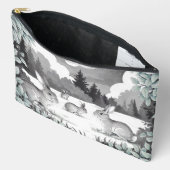 Kaninchen in Holzaufbereitungszettel Zubehörtasche (Offen)