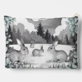 Kaninchen in Holzaufbereitungszettel Zubehörtasche (Rückseite)