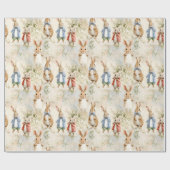 Kaninchen in Jacken Geschenkpapier (Flach)