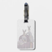 Kaninchen in Lila.png Gepäckanhänger (Rückseite vertikal)