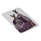 Kaninchen in Lila.png Magnet (Rechte Seite)