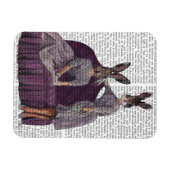 Kaninchen in Lila.png Magnet (Horizontal)