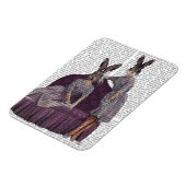 Kaninchen in Lila.png Magnet (Linke Seite)