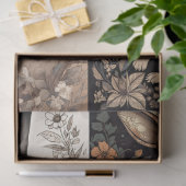 Kaninchen in Line Art Collage 1 Decoupage Paper Seidenpapier (Geschenk)