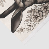 Kaninchen in Line Art Collage 1 Decoupage Paper Seidenpapier (Ausschnitt)