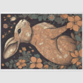 Kaninchen in Linie Art 1 Dekoupage Papier (Vorderseite)