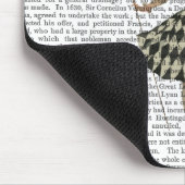 Kaninchen in Schwarz-weißem Kleid Mousepad (Ecke)