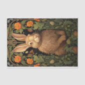 Kaninchen in Tapisserie 1 Decoupage Paper Seidenpapier (Vorderseite)