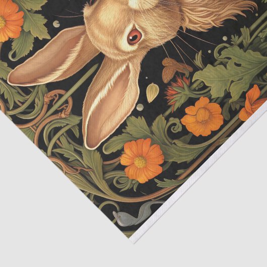 Kaninchen in Tapisserie 1 Decoupage Paper Seidenpapier (Ausschnitt)