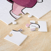 Kaninchen in Tennis mit Tennisschläger Puzzle (Seite)