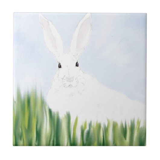 KANINCHEN IN THE FIELD FLIESE (Vorderseite)