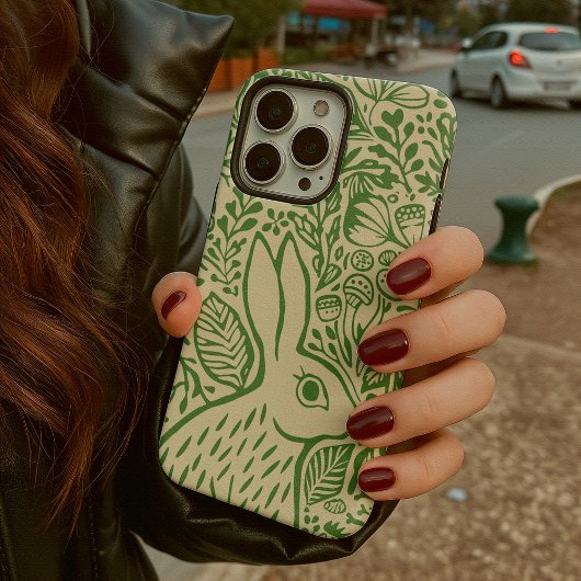 Kaninchen Inspirierte Kunstdruckerei iPhone Hülle