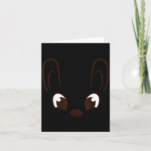 Kaninchen-Junge-Gesicht-Halloween-Kostüm Ostern Karte