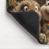 Kaninchen Kaninchen Kaninchen Mousepad (Ecke)