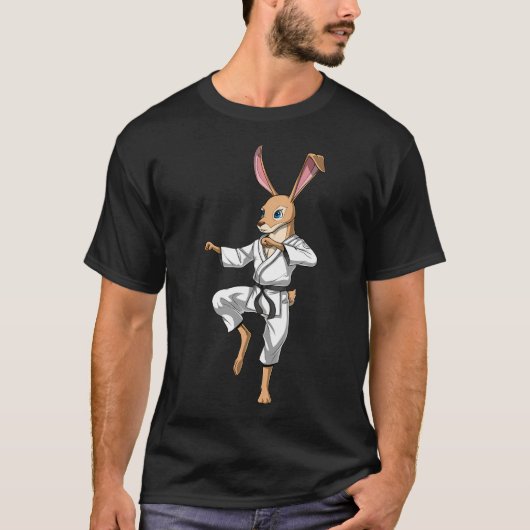 Kaninchen Karate T-Shirt (Vorderseite)