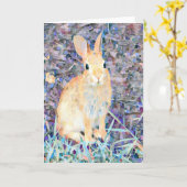 Kaninchen Karte (Gelbe Blume)