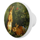 Kaninchen-Keramik Keramikknauf (Rechts)