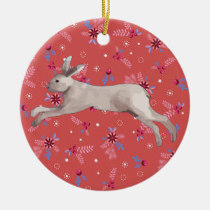 Kaninchen Keramik Ornament