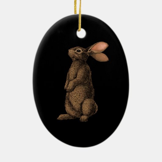 Kaninchen Keramik Ornament (Hinten)