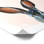 Kaninchen-Kinderzimmer-flüchtige Blick mit langer  Poster (Ecke)