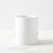Kaninchen Klarinette Marching Band Red White Kaffeetasse (Mittel)