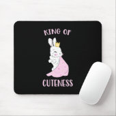 Kaninchen-König Mousepad (Mit Mouse)