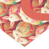 Kaninchen-Königliche Kleiderordnung Großer Tischläufer (Ecke)