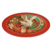 Kaninchen-Königliche Kleiderordnung, Ostern, Schneidebrett (Ecke)