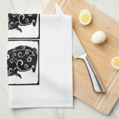 Kaninchen Küchentuch (Viertel Falte)