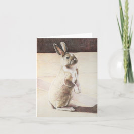 Kaninchen Kunst Grußkarte Karte