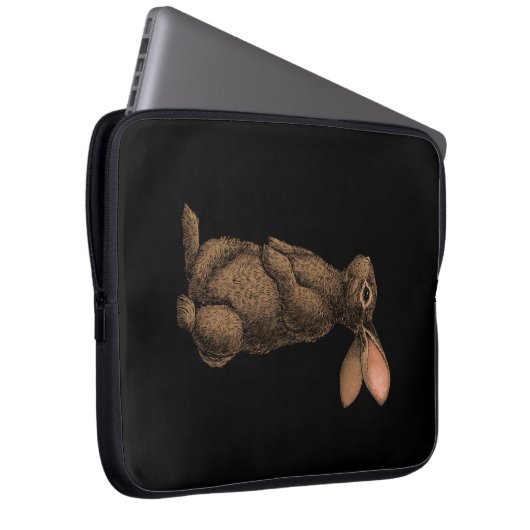Kaninchen Laptopschutzhülle (Vorne Rechts)