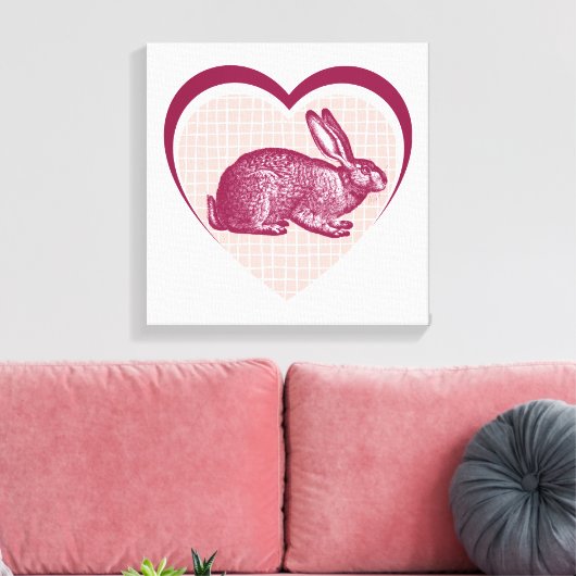 Kaninchen Leinwanddruck (Insitu (Wohnzimmer))