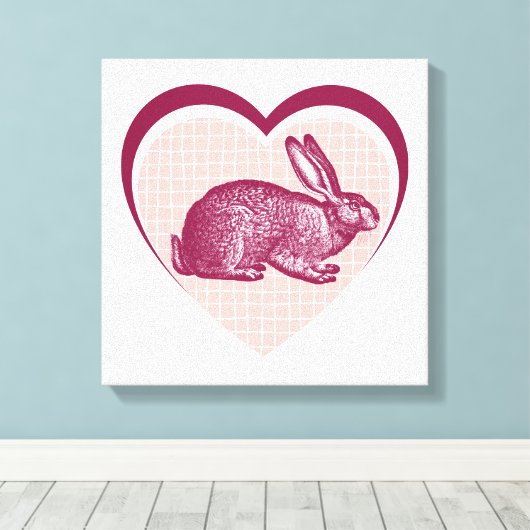 Kaninchen Leinwanddruck (Insitu (Holzboden))