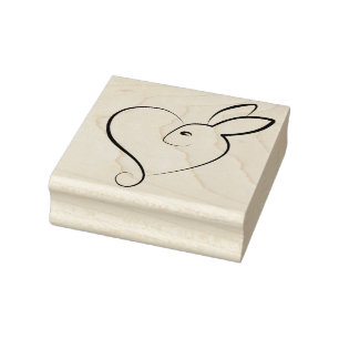 Kaninchen-Liebe Gummistempel