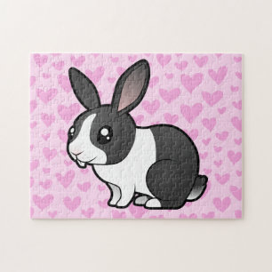 Kaninchen Liebe (hochgestelltes Ohr glattes Fell) Puzzle