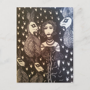 Kaninchen-Liebe Postkarte